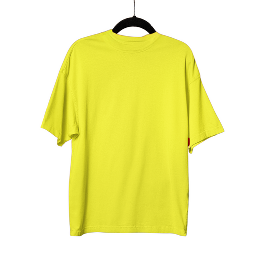 Yellow plain Oversized Tee