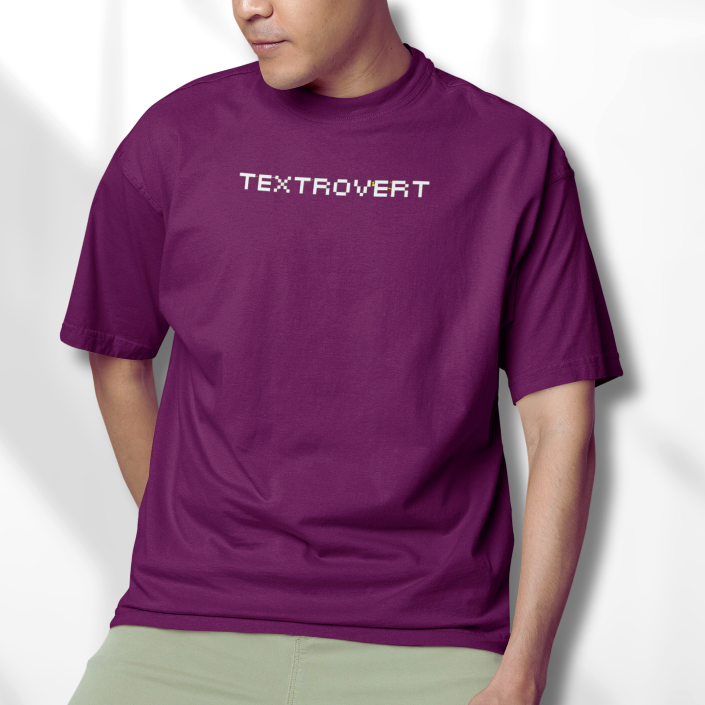 Oversized t-shirt - Textrovert